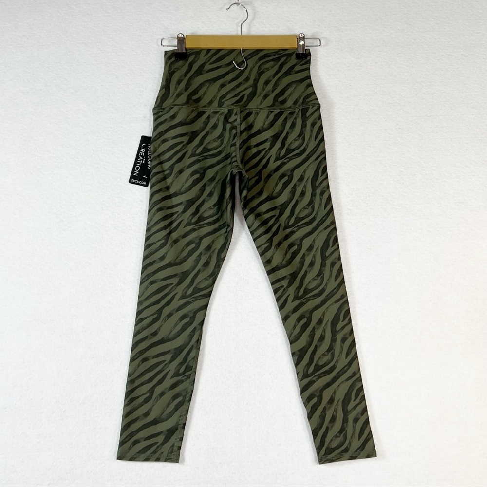 Evolution and Creation green zebra print leggings NWT - Picture 2 of 9